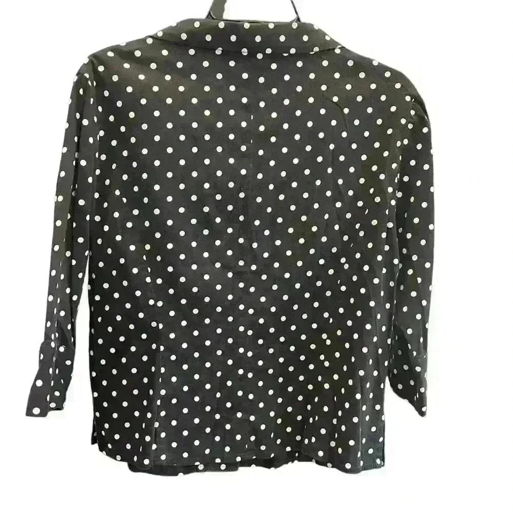 Pendleton light weight black and white polka dot blazer Size Small - Picture 3 of 6